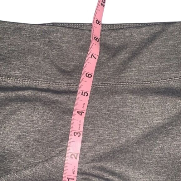 Asics Gray Cropped Leggings Womens LG Polyester/Elastane Blend Stretchy Activewe - Picture 7 of 7